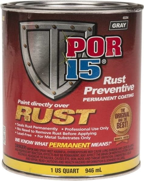 Msc Por 15 45204 1 Quart Gray Rust Preventative Paint Comes In Can
