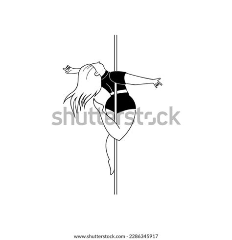 Pole Dance Girl Silhouette Vector Illustration Stock Vector Royalty Free 2286345917 Shutterstock