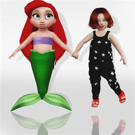 The Little Mermaid Toddler Set Redheadsims Cc