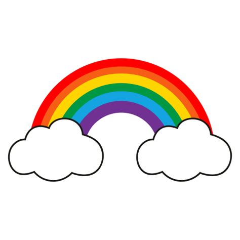 Rainbow With Cloud Svg Seven Colour Rainbow Svg Rainbow Colour Logo