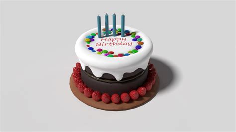 Birthday Cake 3d Models In Sweets 3dexport