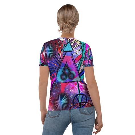 Trippy Womens T Shirt Clothes For Ravers Psychedelic Etsy