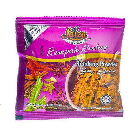 Faiza Rempah Rendang 25g Azzainmart