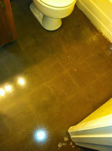 Stained Garage Floor Concrete Projects Barefoot Surfaces