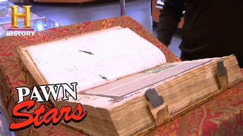 Best Of Pawn Stars Incunable Book History Youtube