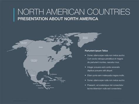 Continents North America Powerpoint Template Presentation Templates