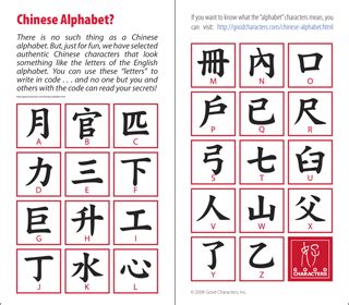 There may be one match within. What is a Chinese alphabet after all?