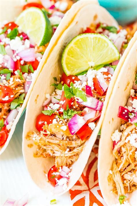 Easy Shredded Chicken Tacos Recipe Sugar And Soul