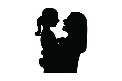 Happy Mother And Child Silhouette Graphic By Lal Mia · Creative Fabrica