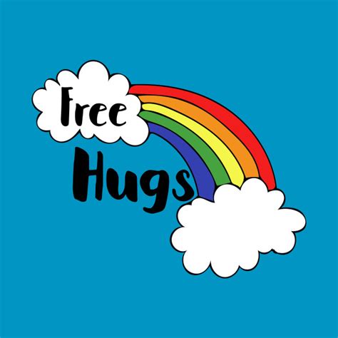 Free Hugs Rainbow Free Hugs T Shirt Teepublic
