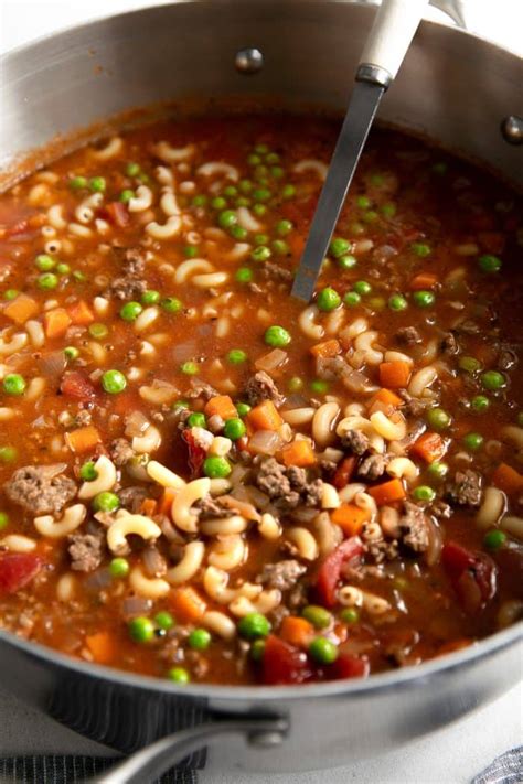 Hamburger Soup The Forked Spoon