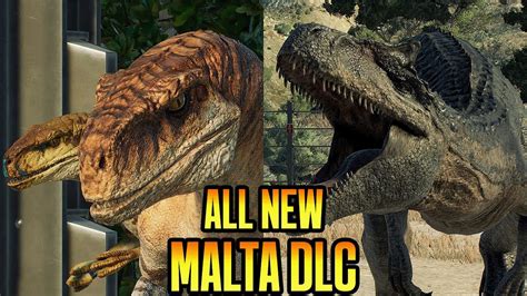 New All Malta Speciesskins Showcase Jurassic World Evolution 2 Youtube