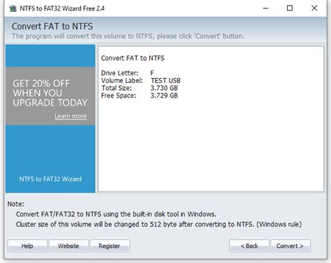 Convert Fat To Ntfs Without Losing Data
