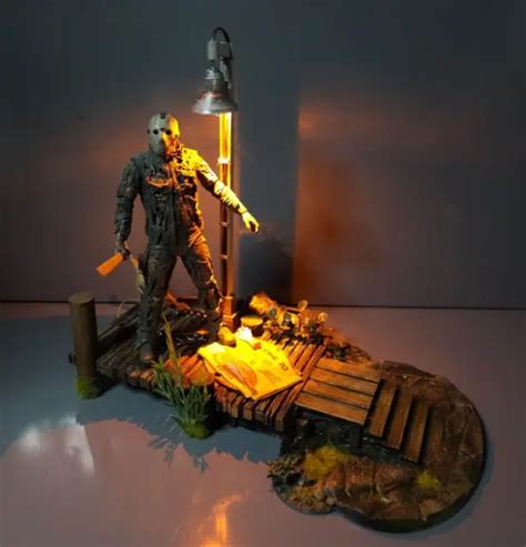 Custom Diorama Jason Voorhees Lake Dock Friday The 13th Scale 110 For