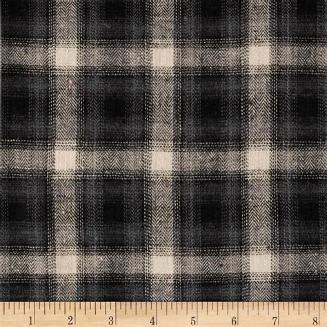 Grey Plaid Fabric