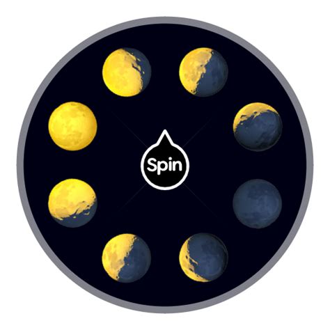 Moon Phases Spin The Wheel App