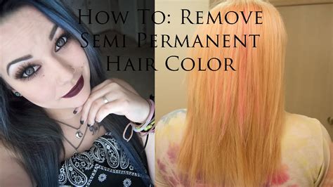Permanent hair dyes are difficult to remove from the hair under the best of circumstances. How To: Remove Semi Permanent Hair Color | Bleach Hair ...