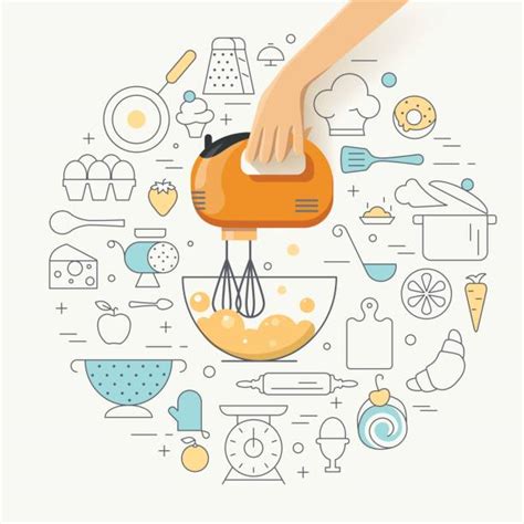 Best Cooking Class Adults Illustrations Royalty Free