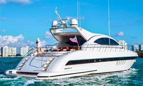 Beautiful 72 Foot Mangusta Motor Yacht Rental In Miami Beach Getmyboat