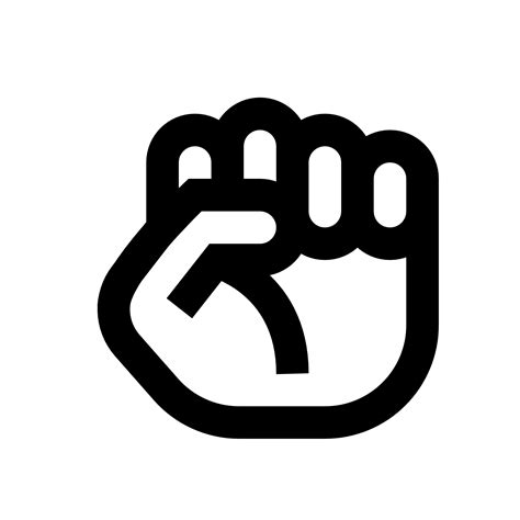 Clenched Fist Icon Free Download At Icons8 Peace Gesture Okay