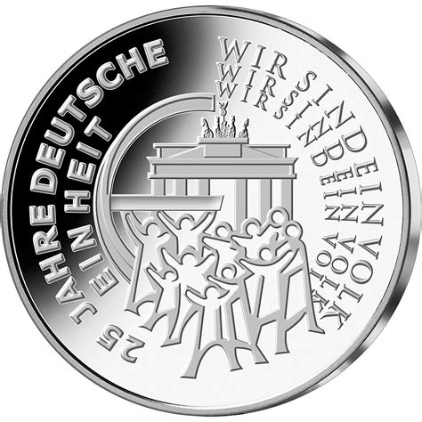 Germany 25 Euro Silver Coin 25 Years Of German Unity 2015 D