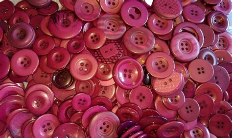 Pack Of 50g Large Plum Buttons Mixed Sizes Of Various Buttons