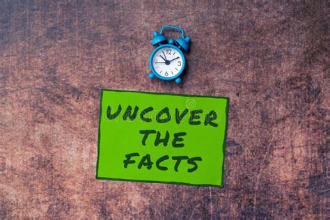 Conceptual Display Uncover the Facts. Business Showcase Find the Truth