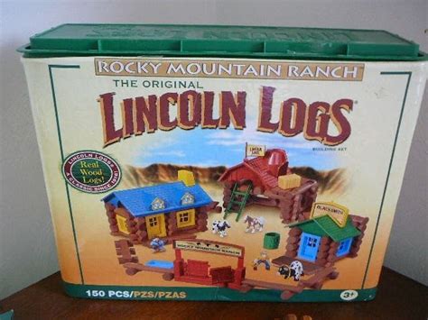 Hasbro Lincoln Logs Rocky Mountain Ranch Complete Set Ebay