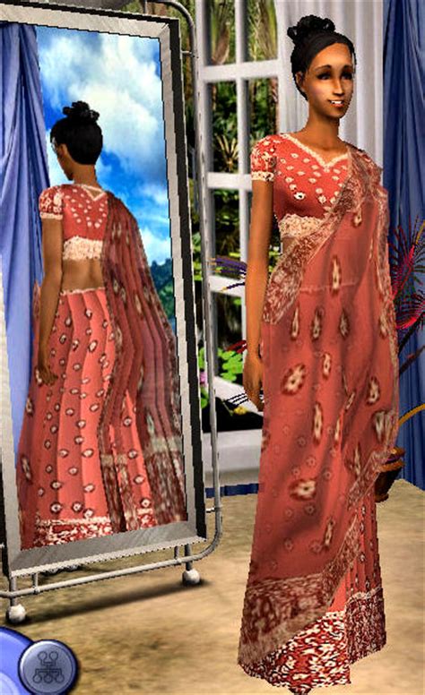 Mod The Sims Sari With Border For Adults And Young Adults