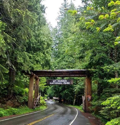 Entrance To Mt Rainier National Park Washington Mtrainier