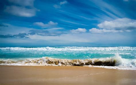 Wallpaper Ocean Sea Gulf Waves Blue Water Coast Beach 2560x1600