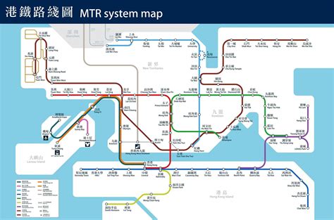 2021香港地铁及轻轨线路高清图，附地铁出行票价指南及注意事项 交通 深圳都市圈