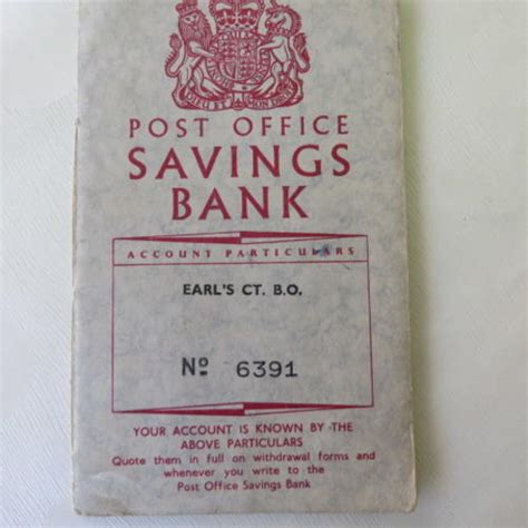 Other Antiques And Collectables Old Post Office Savings Bank Account