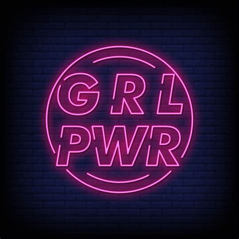 Premium Vector Girl Power Neon Sign