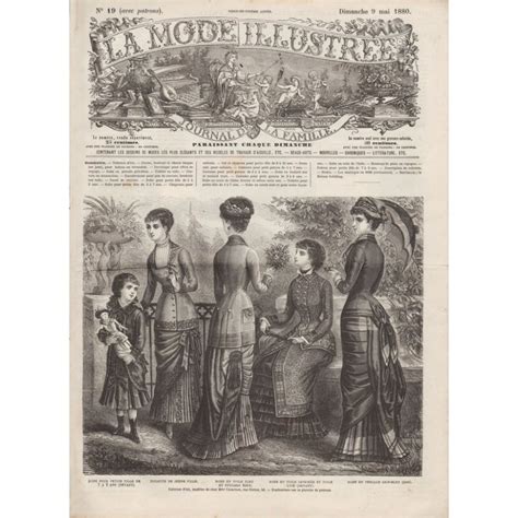 Complete Magazine La Mode Illustree 1880 N19