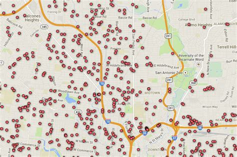 Registered Sex Offender Map Of San Antonio Area Zip Codes Houston Chronicle