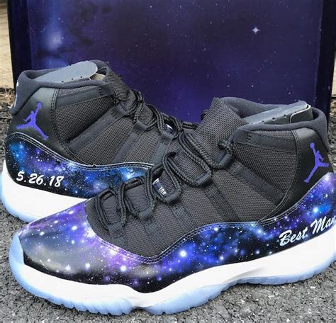 The 2016 space jam jordan 11s have a few details setting them apart from previous releases of the same colorway. Galaxy Air Jordan XI Space Jam Looks Out Of This World