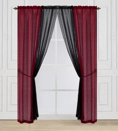 Robot Check Red And Black Curtains Curtains Black Curtains
