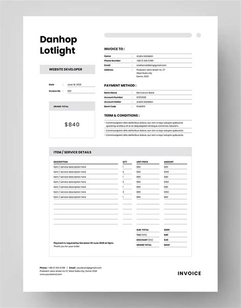 Best Invoice Templates