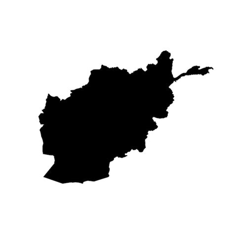 Premium Vector Afghanistan Map Shape Icon Afghanistan Border Country