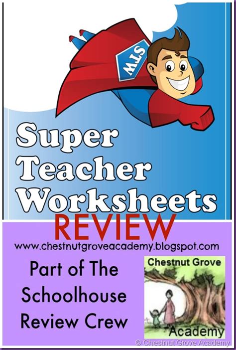 Chestnut Grove Academy Review Super Teacher Worksheets Tos Review