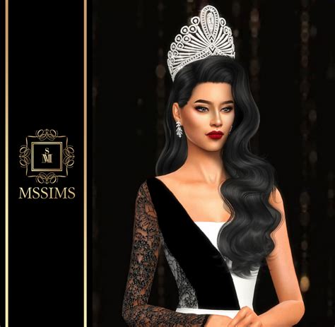 Mssims — Miss Universe Thailand 2018 Crown For The Sims 4