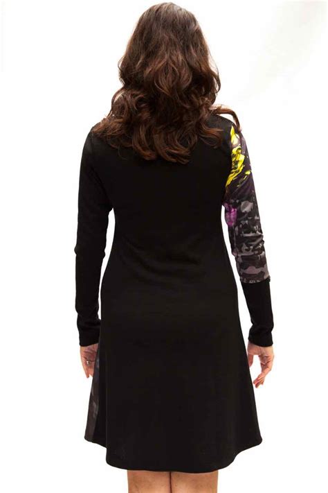 Volt Design Dress Pivo 304 Long Sleeves Purple Dress