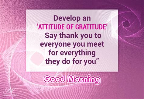 Good Morning Develop An Attitude Of Gratitude Premium Wishes