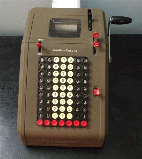 Vintage Smith Corona Adding Machine Calculator By Estatebum