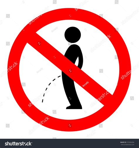 No Peeing Vector Sign Illustration Isolated Stock Vector Royalty Free 572036326 Shutterstock