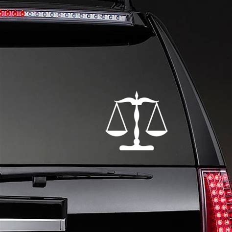 Lawyer Judge Legal Scales Of Justice Sticker