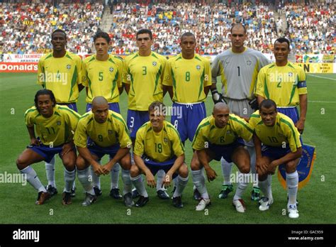 Soccer Fifa World Cup 2002 Group C Brazil V Turkey Brazil Team