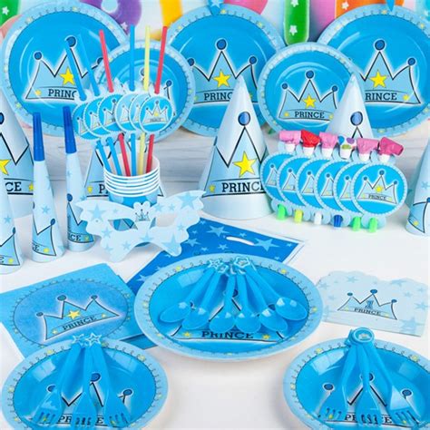 Blue Kids Princess Birthday Party Decoration Set Birthday