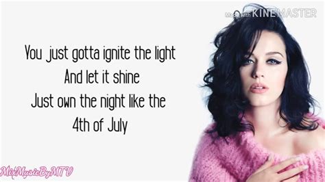 Firework Lyrics By Katy Perry Youtube